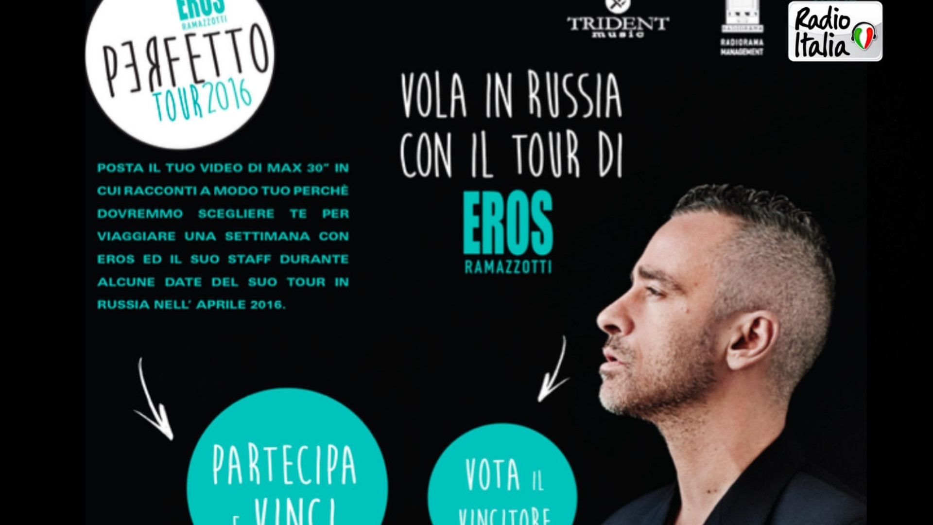 eros, perfetto, musica, live , tournée, rario italia